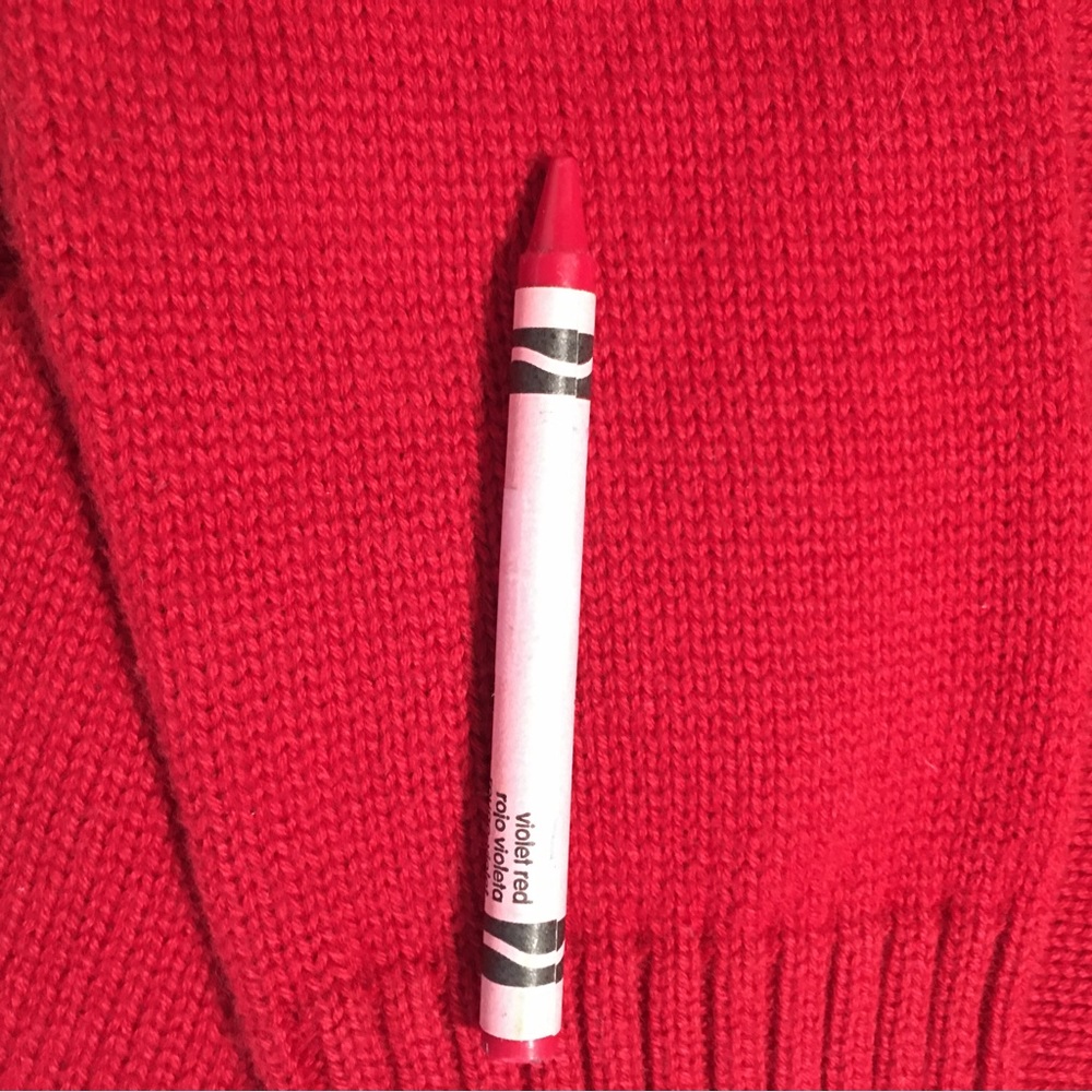 Chaps Red Pullover Cotton Sweater Asymmetrical Lg… - image 6